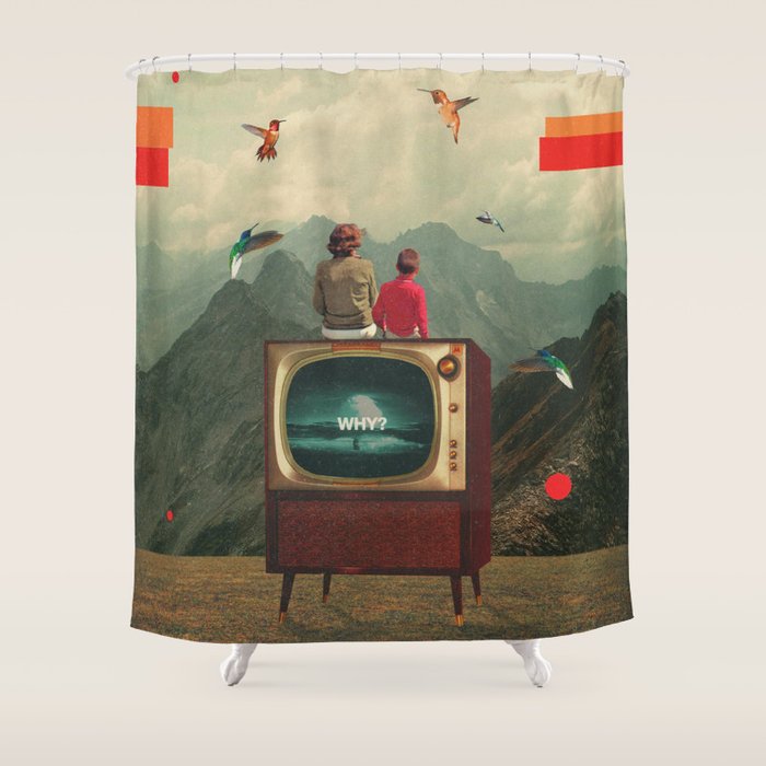 Mother Protect Me from the Sadness of this World Shower Curtain Gallery Image 1