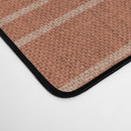 Geometric Art, Colorful Stripes, Terracotta Desk Mat Gallery Image 4