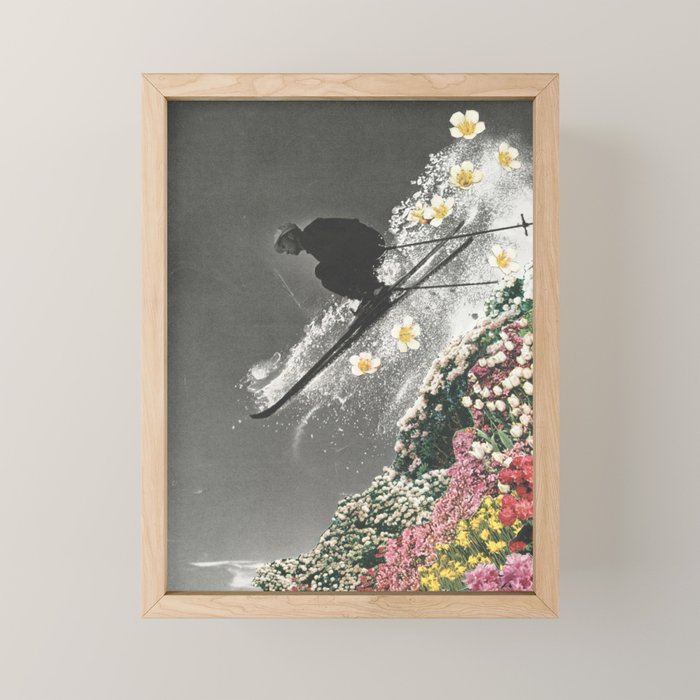 Spring Skiing Mini Art Print Gallery Image 1