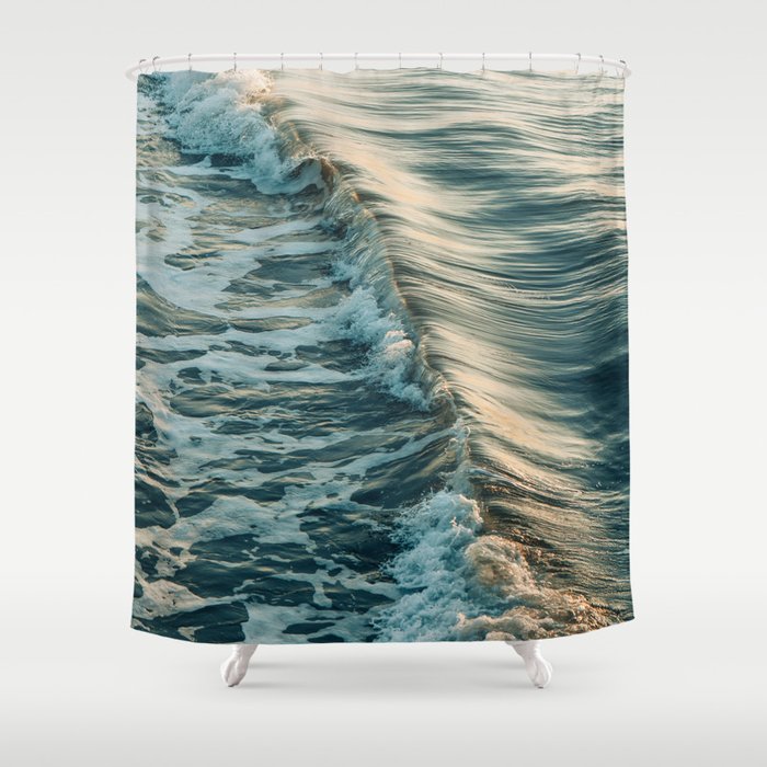 Modern Coastal Photograph - Seascape #1 Shower Curtain Gallery Image 1