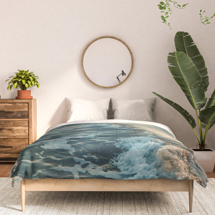 Modern Coastal Photograph - Seascape #1 Comforter Gallery Image 3