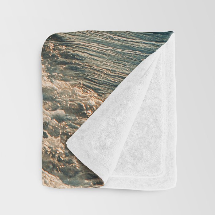 Modern Coastal Photograph - Seascape #1 Throw Blanket Gallery Image 3
