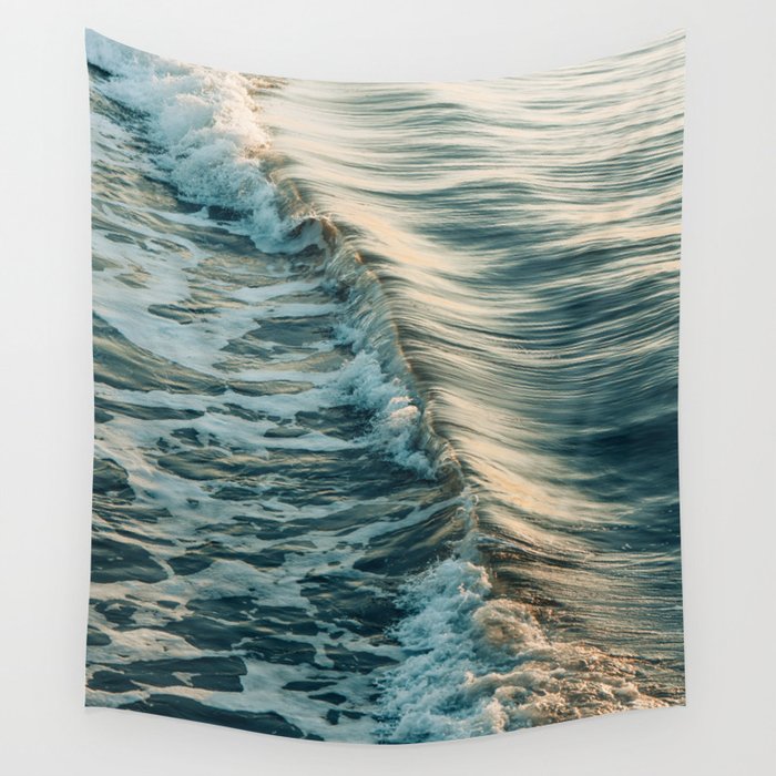 Modern Coastal Photograph - Seascape #1 Wall Tapestry Gallery Image 4