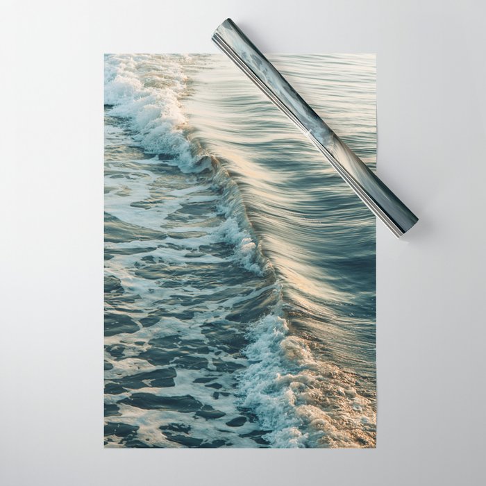 Modern Coastal Photograph - Seascape #1 Wrapping Paper Gallery Image 1