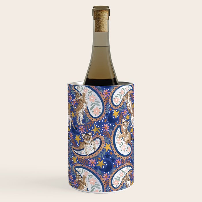 Leopard Cubs Starry Night Wine Chiller Gallery Image 3