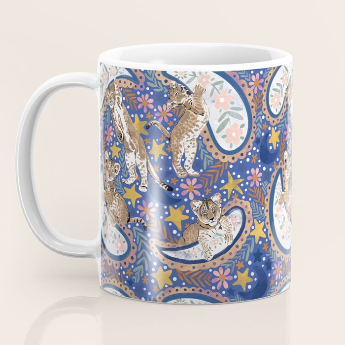 Leopard Cubs Starry Night Coffee Mug Gallery Image 3