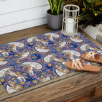 Leopard Cubs Starry Night Outdoor Rug Gallery Image 2