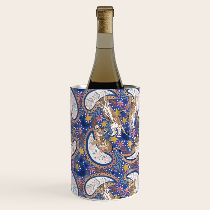 Leopard Cubs Starry Night Wine Chiller Gallery Image 1