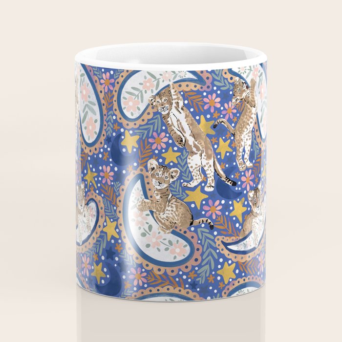 Leopard Cubs Starry Night Coffee Mug Gallery Image 4