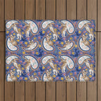 Leopard Cubs Starry Night Outdoor Rug Gallery Image 1