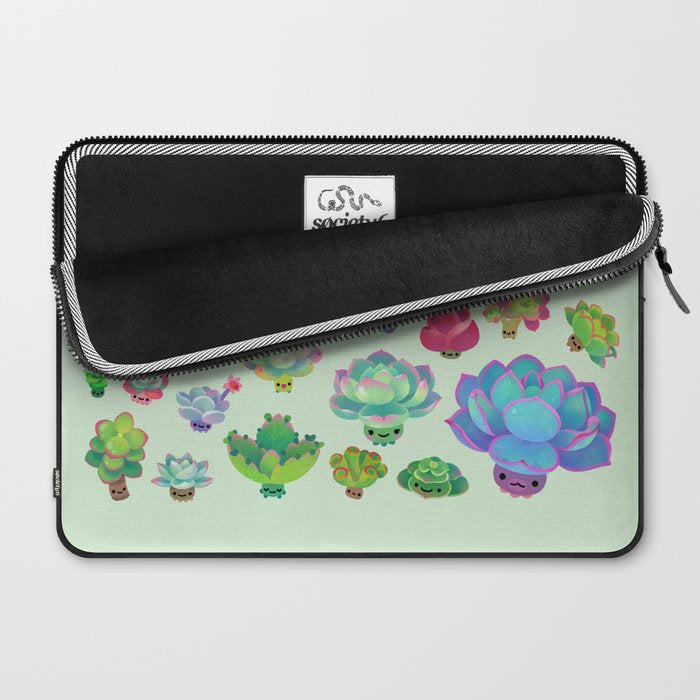 Baby succulent 2 - green Laptop Sleeve Gallery Image 2