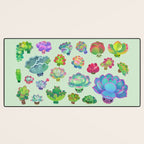 Baby succulent 2 - green Desk Mat Gallery Image 3