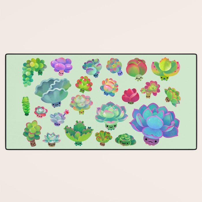 Baby succulent 2 - green Desk Mat Gallery Image 3