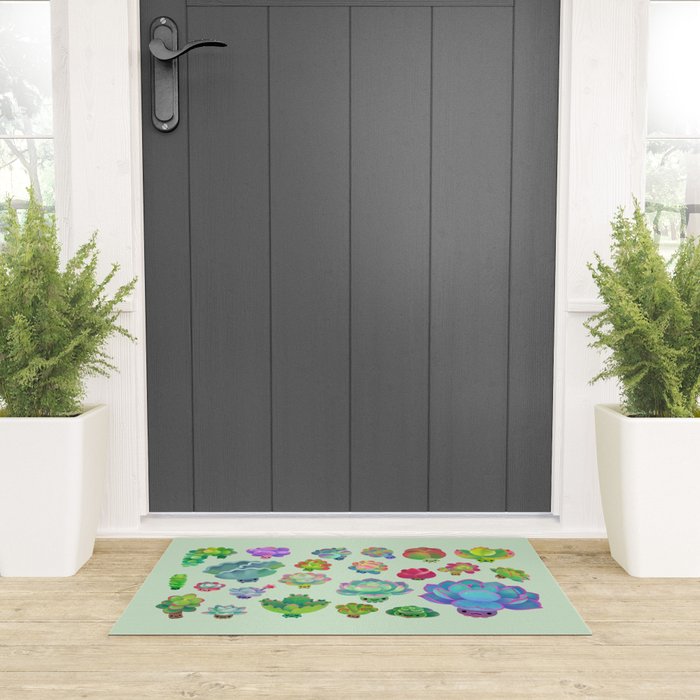 Baby succulent 2 - green Welcome Mat Gallery Image 3