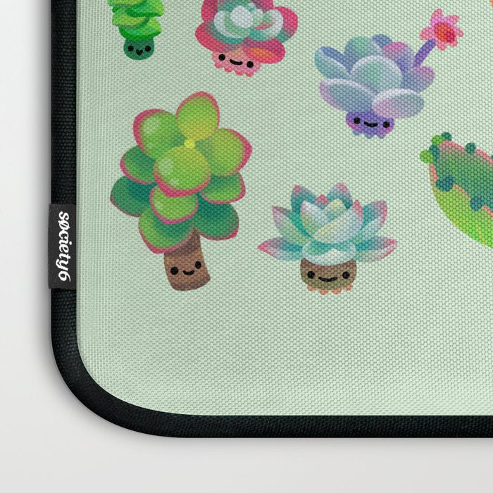 Baby succulent 2 - green Laptop Sleeve Gallery Image 3