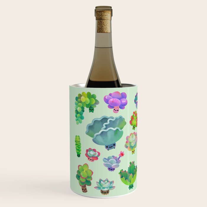Baby succulent 2 - green Wine Chiller Gallery Image 2