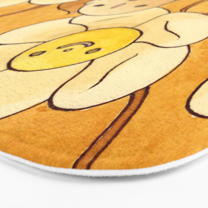 Watercolor Test (Yellow) Bath Mat Gallery Image 3