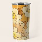 Watercolor Test (Yellow) Travel Mug Gallery Image 1