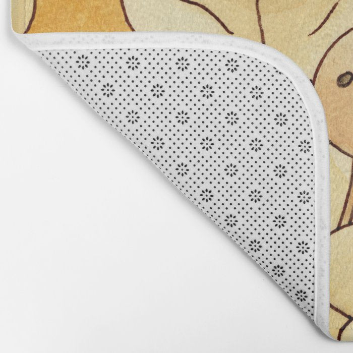 Watercolor Test (Yellow) Bath Mat Gallery Image 2