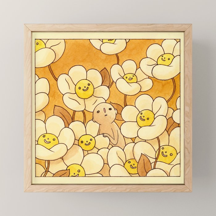 Watercolor Test (Yellow) Mini Art Print