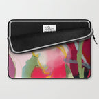 abstract floral bloom Laptop Sleeve Gallery Image 2