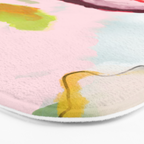 abstract floral bloom Bath Mat Gallery Image 3