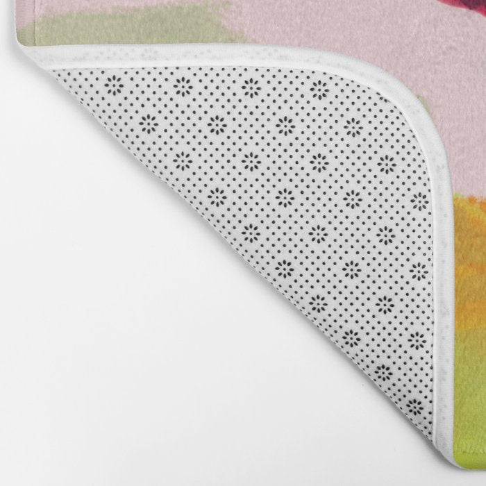 abstract floral bloom Bath Mat Gallery Image 2