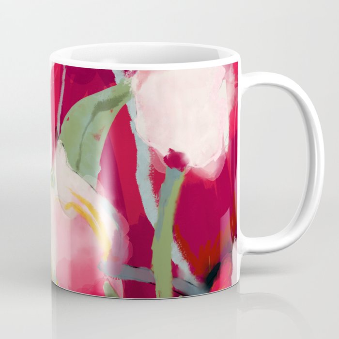 abstract floral bloom Coffee Mug Gallery Image 1