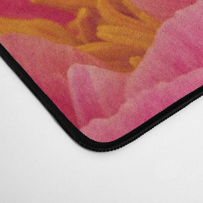 Hot Pink Peonies Desk Mat Gallery Image 4