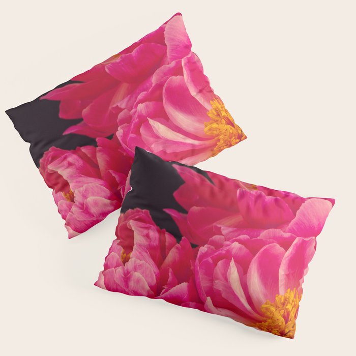 Hot Pink Peonies Pillow Sham Gallery Image 3