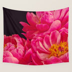 Hot Pink Peonies Wall Tapestry Gallery Image 4