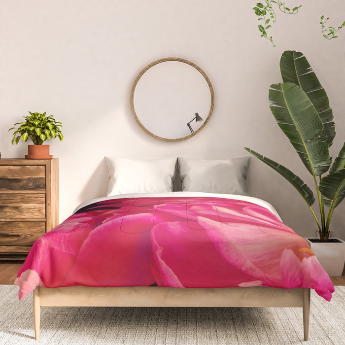 Hot Pink Peonies Comforter Gallery Image 3