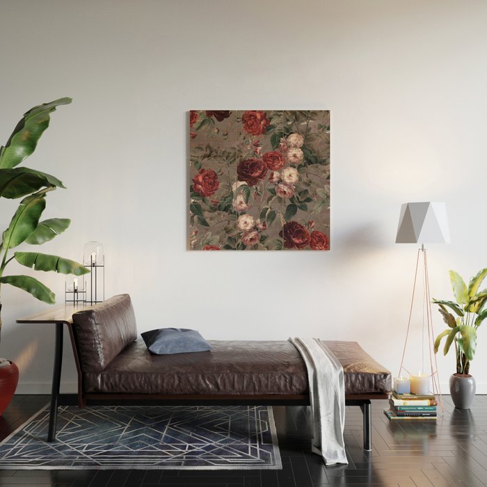 Roses in the Dark IV Wood Wall Art Gallery Image 2