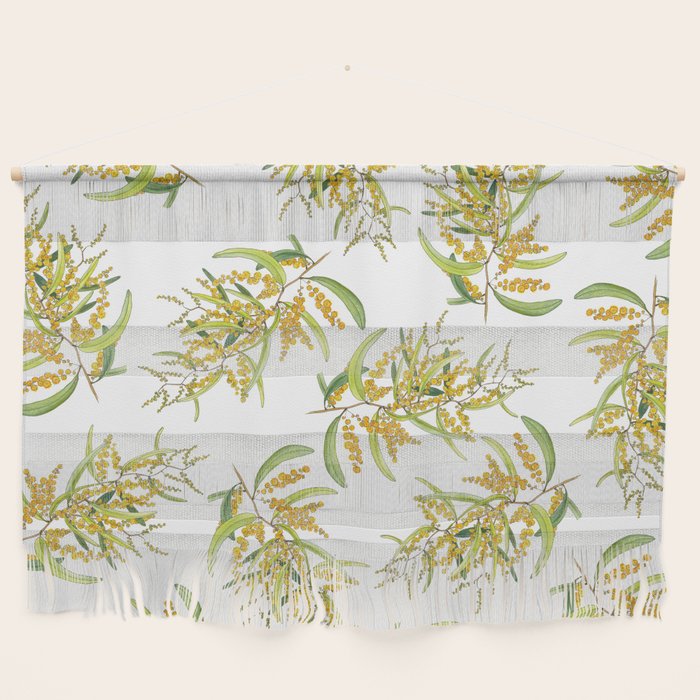 Australian Wattle Flower, Illustration Wall Hanging Gallery Image 1
