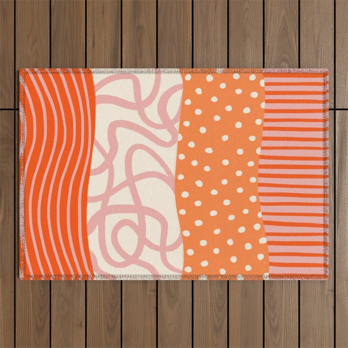 Peach Pattern Cake | PATTERN 08: The Retro Edition Outdoor Rug Gallery Image 1