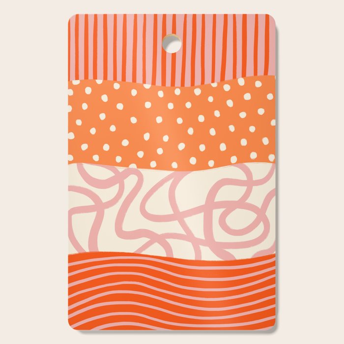 Peach Pattern Cake | PATTERN 08: The Retro Edition Cutting Board Gallery Image 1