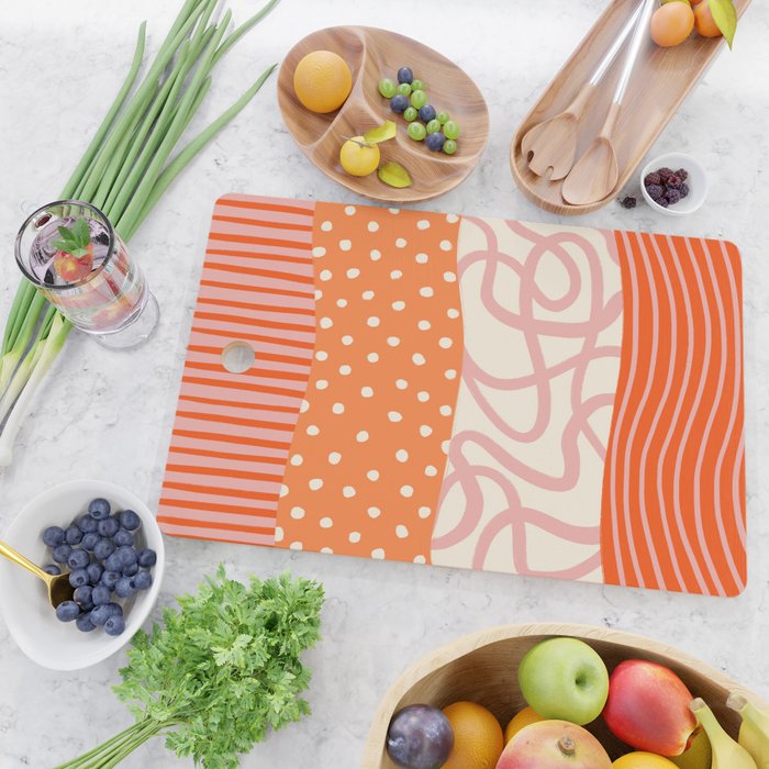 Peach Pattern Cake | PATTERN 08: The Retro Edition Cutting Board Gallery Image 2