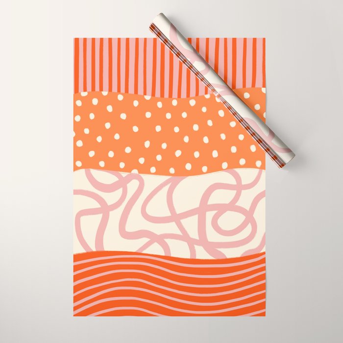 Peach Pattern Cake | PATTERN 08: The Retro Edition Wrapping Paper Gallery Image 1