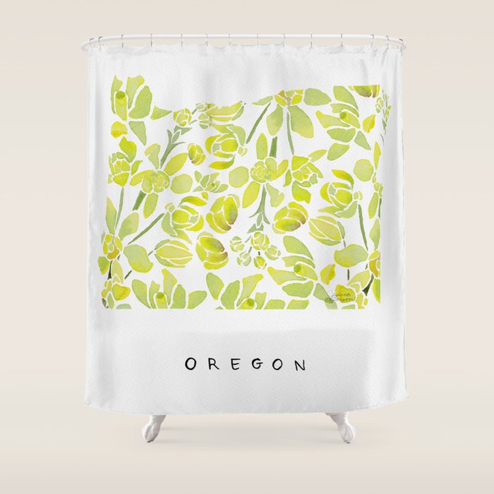Oregon State Flower - Tall Oregon Grape Shower Curtain Gallery Image 1