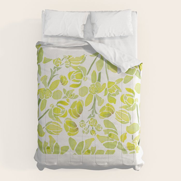 Oregon State Flower - Tall Oregon Grape Comforter Gallery Image 6