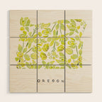Oregon State Flower - Tall Oregon Grape Wood Wall Art Gallery Image 1