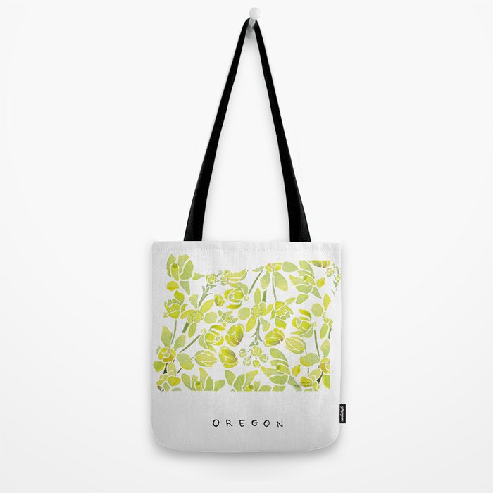Oregon State Flower - Tall Oregon Grape Tote Bag Gallery Image 2