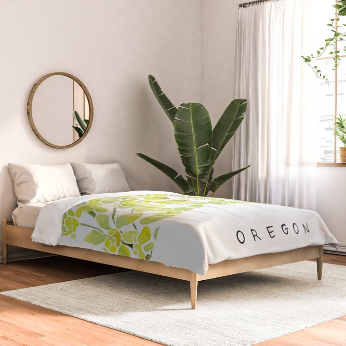 Oregon State Flower - Tall Oregon Grape Comforter Gallery Image 2