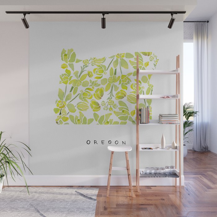Oregon State Flower - Tall Oregon Grape Wall Mural Gallery Image 1