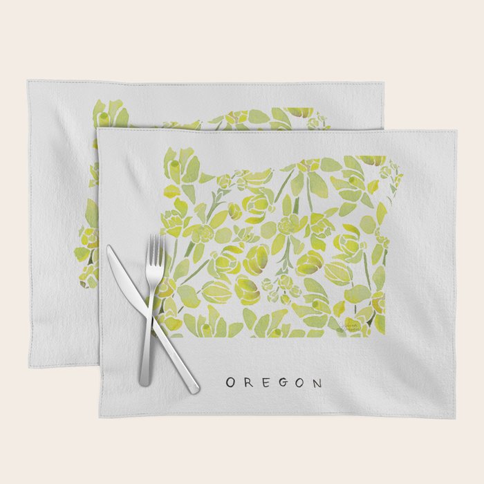 Oregon State Flower - Tall Oregon Grape Placemat Gallery Image 1