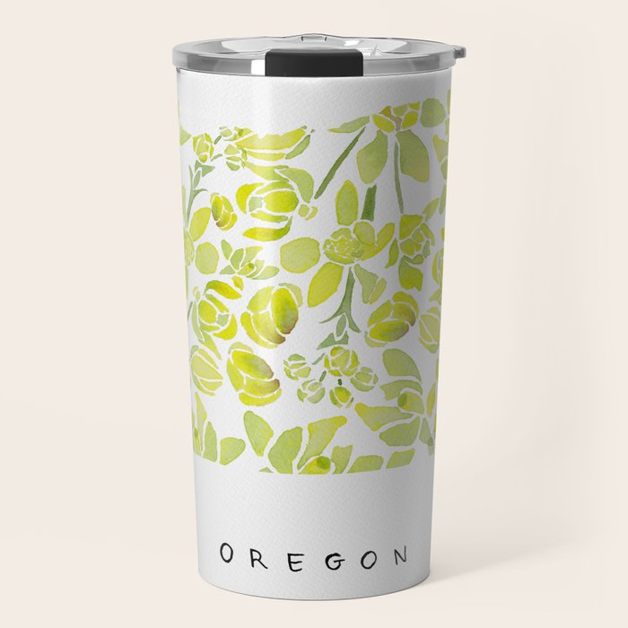 Oregon State Flower - Tall Oregon Grape Travel Mug Gallery Image 1