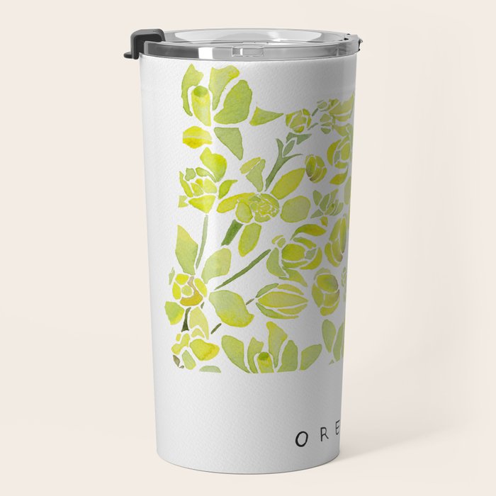 Oregon State Flower - Tall Oregon Grape Travel Mug Gallery Image 3