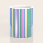 Classic Stripes XV - 90s Pastel Coffee Mug Gallery Image 4