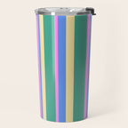 Classic Stripes XV - 90s Pastel Travel Mug Gallery Image 2