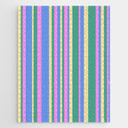 Classic Stripes XV - 90s Pastel Jigsaw Puzzle Gallery Image 1